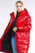 Купить Куртка зимняя женская молодежная красного цвета 9131_14Kr, фото 8