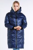Купить Куртка зимняя женская молодежная темно-синего цвета 9131_22TS, фото 3