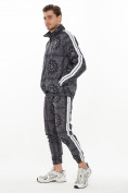 Купить Спортивный костюм плащевка темно-серого цвета 9148TC, фото 3