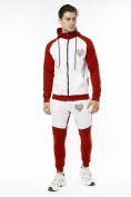 Купить Спортивный костюм трикотажный красного цвета 9150Kr