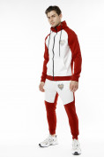 Купить Спортивный костюм трикотажный красного цвета 9150Kr, фото 2