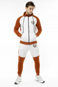 Купить Спортивный костюм трикотажный коричневого цвета 9150K, фото 5