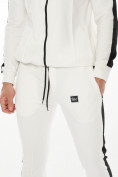 Купить Трикотажный спортивный костюм белого цвета 9152Bl, фото 7