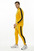 Купить Трикотажный спортивный костюм горчичного цвета 9152G, фото 3