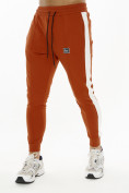 Купить Трикотажный спортивный костюм оранжевого цвета 9152O, фото 5