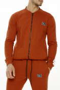 Купить Трикотажный спортивный костюм оранжевого цвета 9152O, фото 6