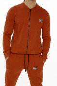 Купить Трикотажный спортивный костюм оранжевого цвета 9152O, фото 7