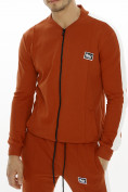 Купить Трикотажный спортивный костюм оранжевого цвета 9152O, фото 8
