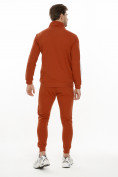 Купить Спортивный костюм трикотажный оранжевого цвета 9153O, фото 3