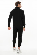 Купить Спортивный костюм трикотажный черного цвета 9153Ch, фото 4