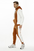Купить Спортивный костюм трикотажный коричневого цвета 9154K, фото 2