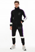 Купить Спортивный костюм трикотажный черного цвета 9156Ch, фото 2