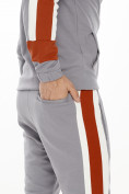 Купить Спортивный костюм трикотажный серого цвета 9156Sr, фото 9