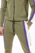 Купить Спортивный костюм трикотажный хаки цвета 9157Kh, фото 9