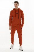 Купить Спортивный костюм трикотажный оранжевого цвета 9159O