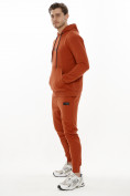 Купить Спортивный костюм трикотажный оранжевого цвета 9159O, фото 2