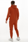 Купить Спортивный костюм трикотажный оранжевого цвета 9159O, фото 3