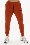 Купить Спортивный костюм трикотажный оранжевого цвета 9159O, фото 5