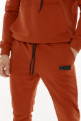 Купить Спортивный костюм трикотажный оранжевого цвета 9159O, фото 6