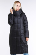 Купить Куртка зимняя женская молодежная стеганная черного цвета 9163_01Ch, фото 2