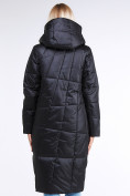 Купить Куртка зимняя женская молодежная стеганная черного цвета 9163_01Ch, фото 3
