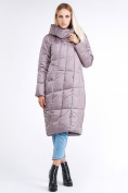 Купить Куртка зимняя женская молодежная стеганная бежевого цвета 9163_12B