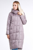 Купить Куртка зимняя женская молодежная стеганная бежевого цвета 9163_12B, фото 2