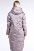 Купить Куртка зимняя женская молодежная стеганная бежевого цвета 9163_12B, фото 4