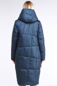 Купить Куртка зимняя женская молодежная стеганная темно-синий цвета 9163_20TS, фото 4