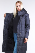 Купить Куртка зимняя женская молодежная стеганная темно-серого цвета 9163_29TC, фото 6
