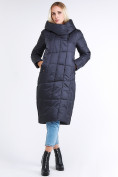 Купить Куртка зимняя женская молодежная стеганная темно-серого цвета 9163_29TC
