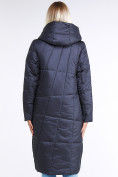 Купить Куртка зимняя женская молодежная стеганная темно-серого цвета 9163_29TC, фото 4
