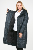 Купить Куртка зимняя женская молодежная стеганная болотного цвета 9163_03Bt, фото 9