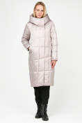 Купить Куртка зимняя женская молодежная стеганная бежевого цвета 9163_28B