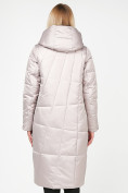 Купить Куртка зимняя женская молодежная стеганная бежевого цвета 9163_28B, фото 4