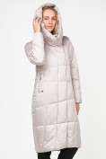 Купить Куртка зимняя женская молодежная стеганная бежевого цвета 9163_28B, фото 6
