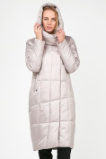 Купить Куртка зимняя женская молодежная стеганная бежевого цвета 9163_28B, фото 7
