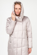 Купить Куртка зимняя женская молодежная стеганная бежевого цвета 9163_28B, фото 8
