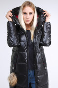 Купить Куртка зимняя женская молодежное черного цвета 9175_01Ch