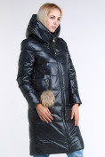 Купить Куртка зимняя женская молодежное темно-серого цвета 9175_03TC, фото 4