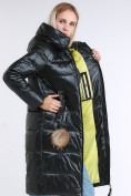 Купить Куртка зимняя женская молодежное темно-зеленого цвета 9175_13TZ, фото 2