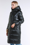 Купить Куртка зимняя женская молодежное темно-зеленого цвета 9175_13TZ, фото 4