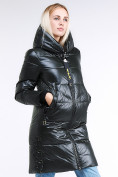 Купить Куртка зимняя женская молодежная темно-зеленого цвета 9179_13TZ, фото 4
