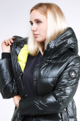Купить Куртка зимняя женская молодежная темно-зеленого цвета 9179_13TZ, фото 7