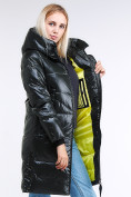 Купить Куртка зимняя женская молодежная темно-зеленого цвета 9179_13TZ, фото 8