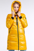 Купить Куртка зимняя женская молодежная желтого цвета 9179_40J, фото 6