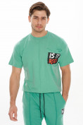 Купить Костюм джоггеры с футболкой салатового цвета 9181Sl, фото 8