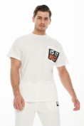 Купить Костюм джоггеры с футболкой белого цвета 9181Bl, фото 3
