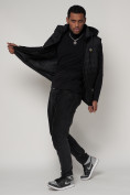Купить Спортивная жилетка утепленная мужская черного цвета 91Ch, фото 6