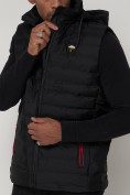 Купить Спортивная жилетка утепленная мужская черного цвета 91Ch, фото 9